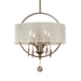 Alenya - 4 Light Fabric Drum Pendant - Gold