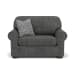 Preston - Fabric Chair And a Half - Dark Gray