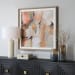 Uphill - Framed Abstract Print - Light Brown