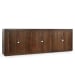 Bradley - Oak Wood 6 Door Cabinet - Cocoa Brown