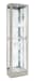 PFC Curios - Side Entry 5 Shelf Curio Cabinet - Platinum Silver