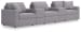 Modmax - Granite - 5-Piece Sectional With Storage Consoles