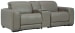 Correze - Gray - Power Loveseat With Console 3 Pc Sectional