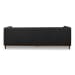 Fielder - Lether Sofa - Black