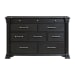 Kings Court - 10-Drawer Dresser - Black