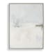 Simple Serenity - Framed Abstract Art - White / Light Blue