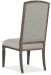 Woodlands - Arched Upholstered Side Chair