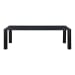 Post - Large Dining Table - Black Oak