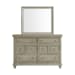 Whit-Ash - Dresser And Mirror Set - Light Gray