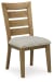Galliden - Light Brown - Dining Upholstered Side Chair (Set of 2)