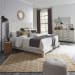 Modern Farmhouse - 3 Piece Bedroom Set (California King Platform Bed, Dresser & Mirror) - White
