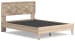 Battelle - Tan - Queen Panel Platform Bed