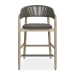 Dermott - Outdoor Counter Stool - Brown / Dark Gray