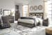 Drystan - King Panel Bookcase Bed - Brown / Beige