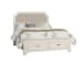 Bungalow - Queen Upholstered Bed - Lattice / Soft White