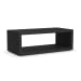 Waterfall - Rectangular Coffee Table With Casters - Black