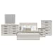 Avalanche - King Storage 5 Piece Bedroom Set - Antique White