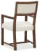 Driftwood - Upholstered Arm Chair (Set of 2) - Beige / Worn Saddle