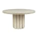 Tiber - 55" Round Dining Table - Cream Washed
