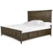 Bay Creek - Complete California King Panel Bed With Regular Rails - Toasted Nutmeg