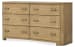 Leeza - Double Drawer Dresser - Brown