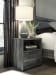 Baystorm - Gray - 9 Pc. - Dresser, Mirror, King Panel Bed with 6 Storage Drawers, 2 Nightstands