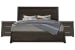 Tauren - King Panel Bed With 2 Nightstands - Coffee Bean