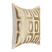 Radiant Oasis - Zelo Pillow 22' x 22' - Natural/Gold