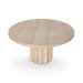 Tiber - 55" Round Dining Table - Cream Washed