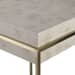 Inda - Modern Accent Table - Beige & Gold