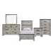 Millers Cove - Twin 5 Piece Bedroom Set - Distressed Gray