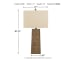 Deonte - Brown - Wood Table Lamp (1/CN)