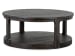 Boswell - Round Cocktail Table With 2 Nesting End Tables And Demilune Sofa Table - Peppercorn