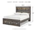 Drystan - Full Bookcase Bed With 2 Storage Drawers - Brown / Beige