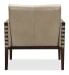 Carverdale - Leather Club Chair With Wood Frame - Beige