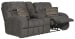 Ashland - Lay Flat Reclining Console Loveseat - Granite