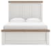 Savonport - Queen Panel Bed - White / Brown