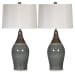 Niobe - Multi Gray - Ceramic Table Lamp (Set of 2)