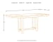Moriville - Grayish Brown - Rect Drm Counter Ext Table