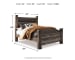 Wynnlow - Queen Upholstered Poster Bed - Gray