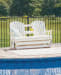 Hyland Wave - White - Glider Loveseat