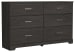 Belachime - Charcoal - Six Drawer Dresser