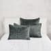 Bari - Velvet Euro Sham - Bay Green