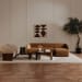Amada - Framed Painting - Beige
