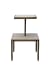 Antony - Side Table - White / Bronze