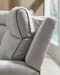 Social Pointe - Pearl / Ash - 5-Piece Power Reclining Sectional