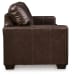Santorine - 4 Pc. - Sofa, Loveseat, Chair, Ottoman - Dark Brown