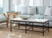 Newport - Breakwater Metal And Stone Cocktail Table - Black