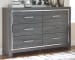 Lodanna - Gray - 8 Pc. - Dresser, Mirror, King Platform Bed With 2 Storage Drawers, 2 Nightstands