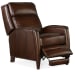 Declan - Manual Push Back Recliner - Dark Brown
